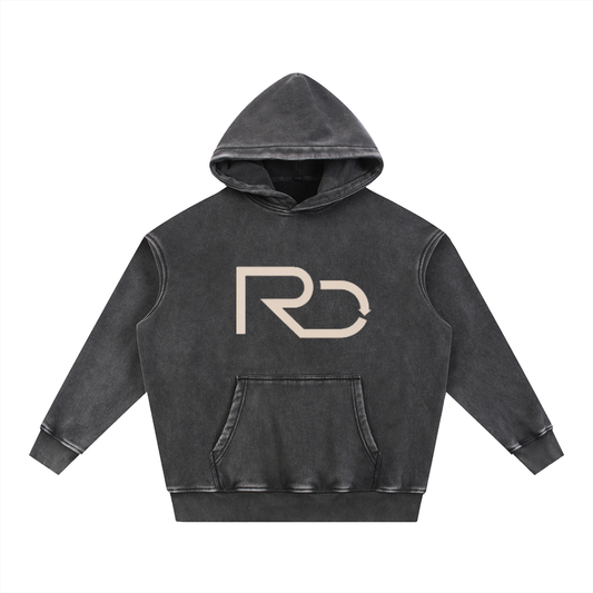 Snow Wash Fleece Oversize Hoodie